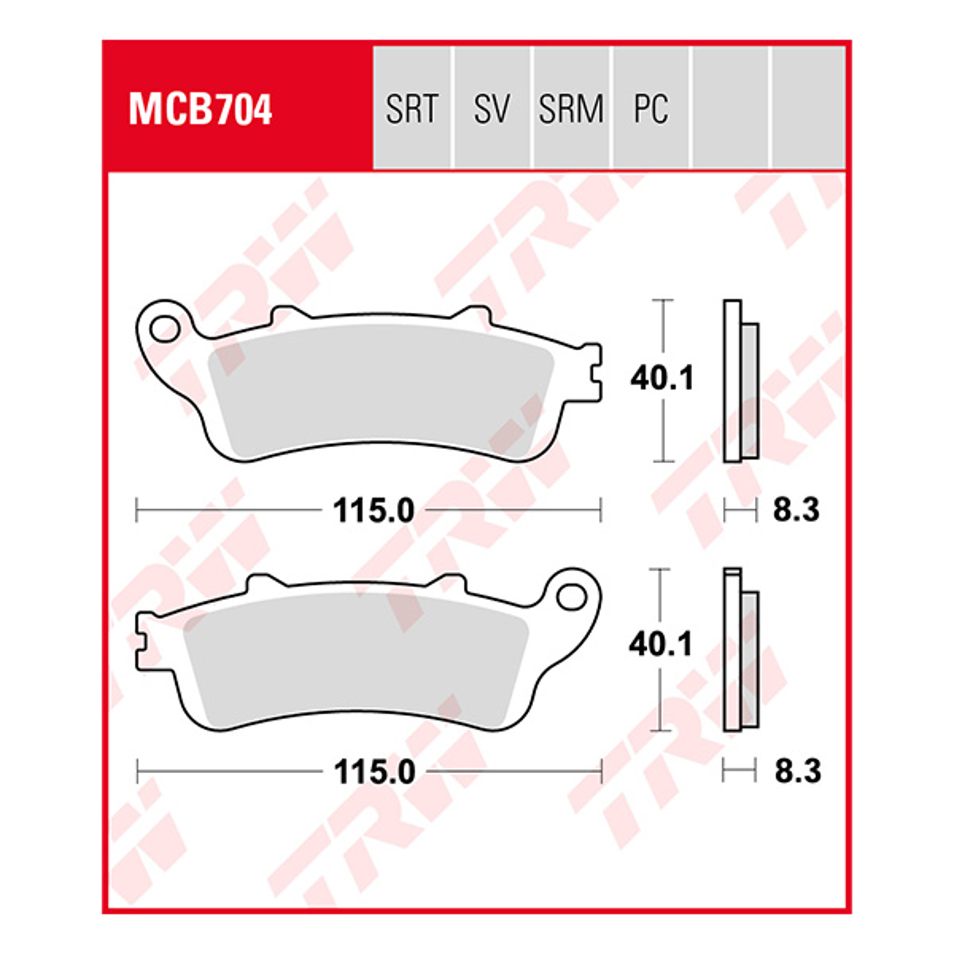 Trw Brake Pads And Shoes Mcb704pc.jpg