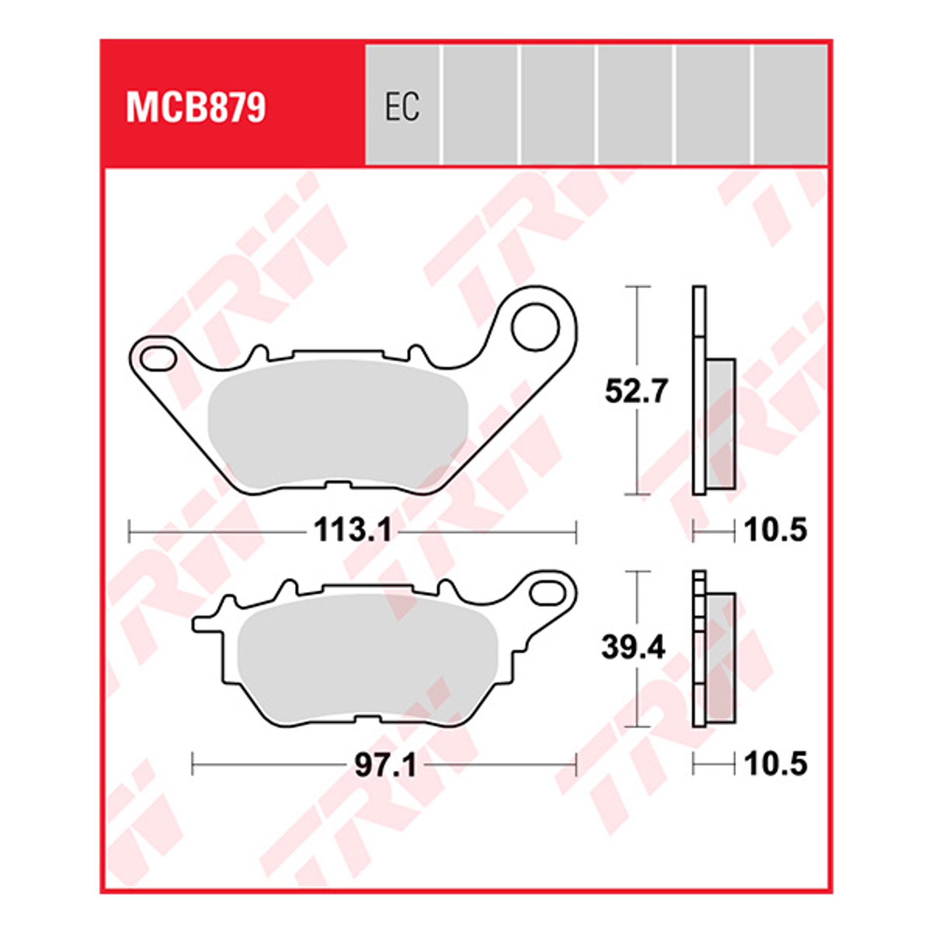 Trw Brake Pads And Shoes Mcb879ec.jpg