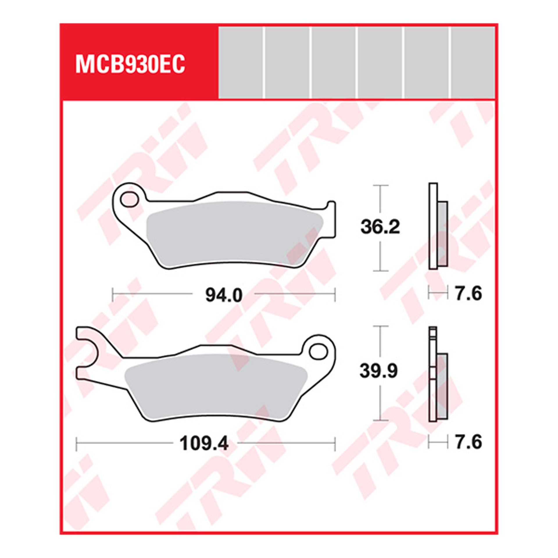 Trw Brake Pads And Shoes Mcb930ec.jpg