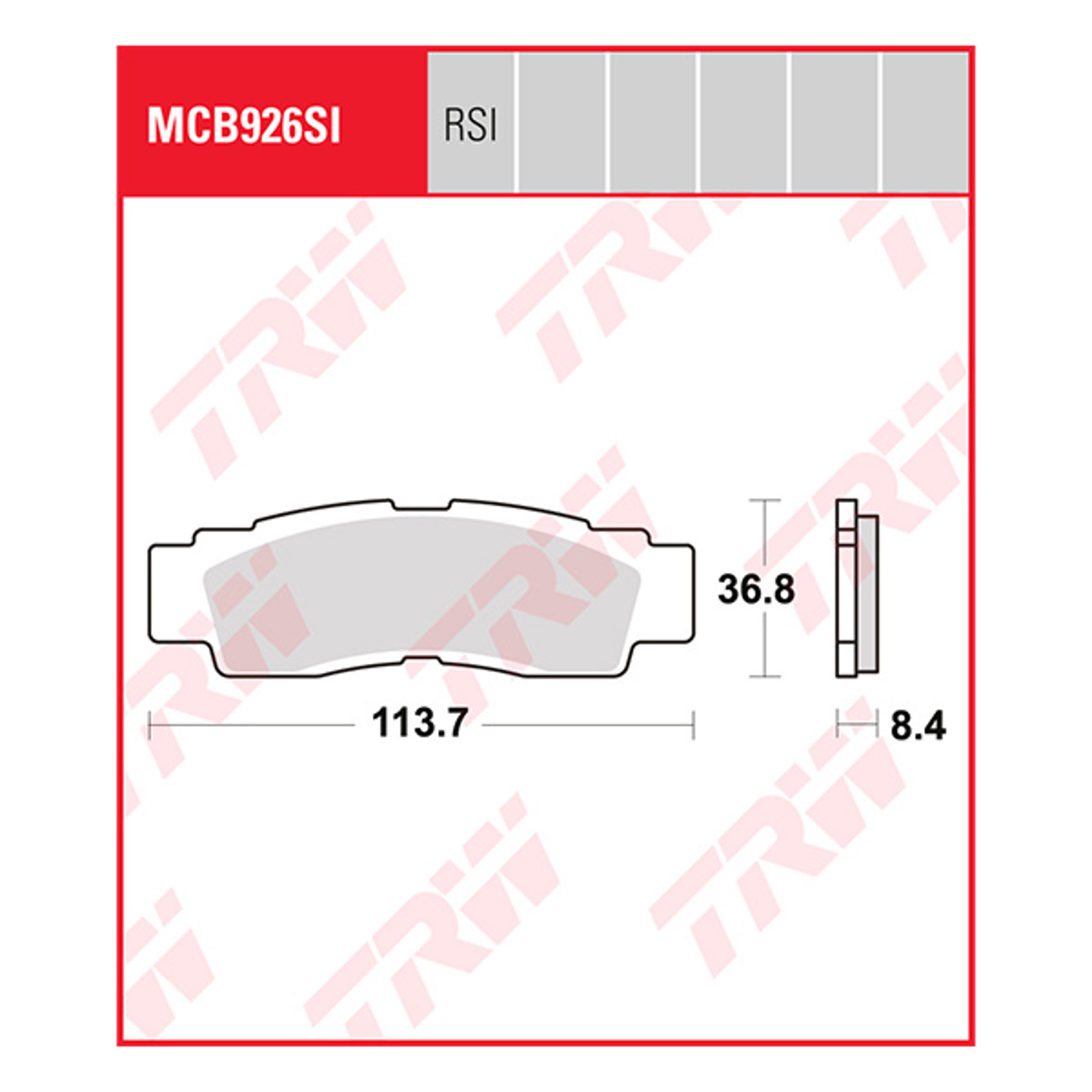 Trw Brake Pads And Shoes Mcb926si Sinter Offroad.jpg