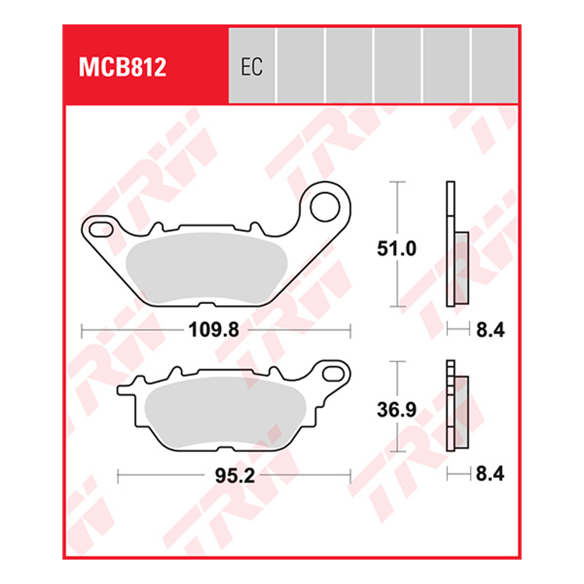 Trw Brake Pads And Shoes Mcb812ec.jpg