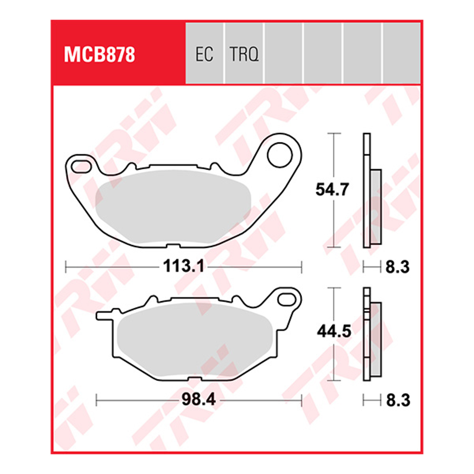 Trw Brake Pads And Shoes Mcb878ec.jpg