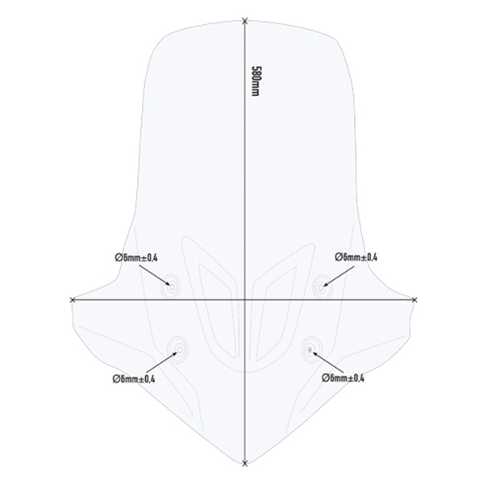 GIVI Klar Kåbeglas – Honda CB500X 19 D1171ST 2.jpg