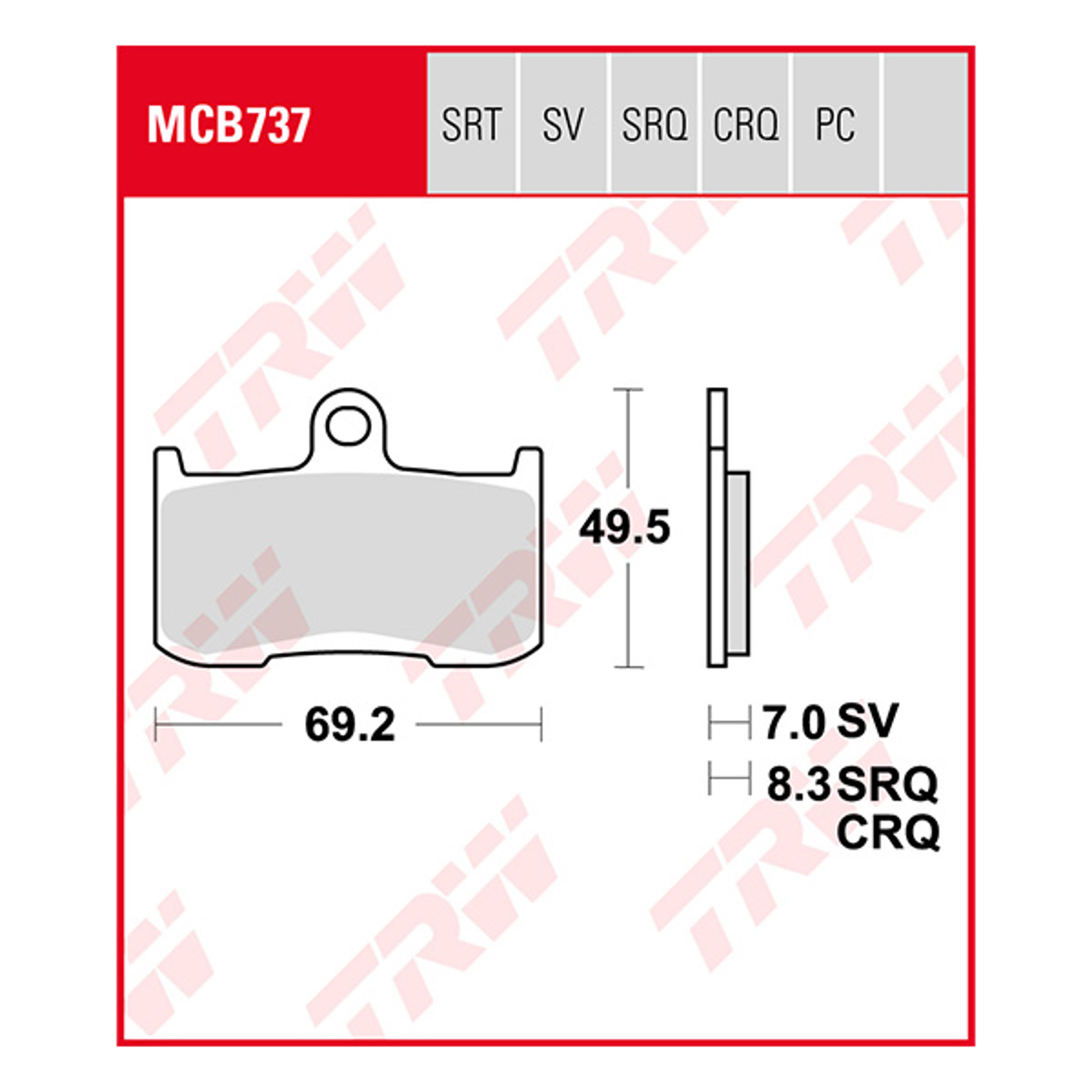 Trw Brake Pads And Shoes Mcb737pc Allround Organic Carbon.jpg