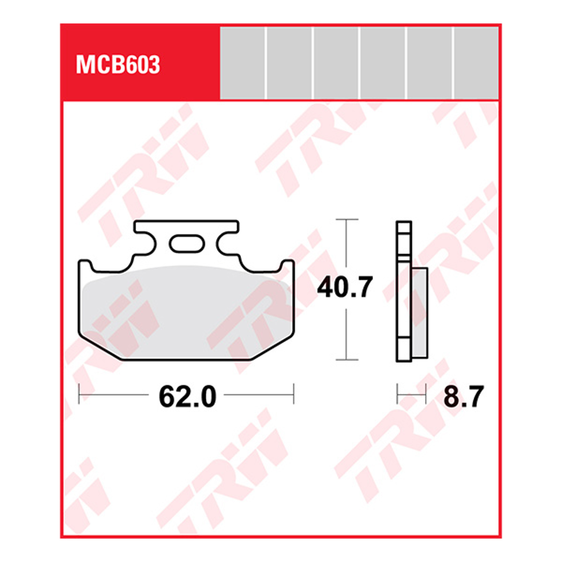 Trw Brake Pads And Shoes Mcb603 Allround Organic.jpg