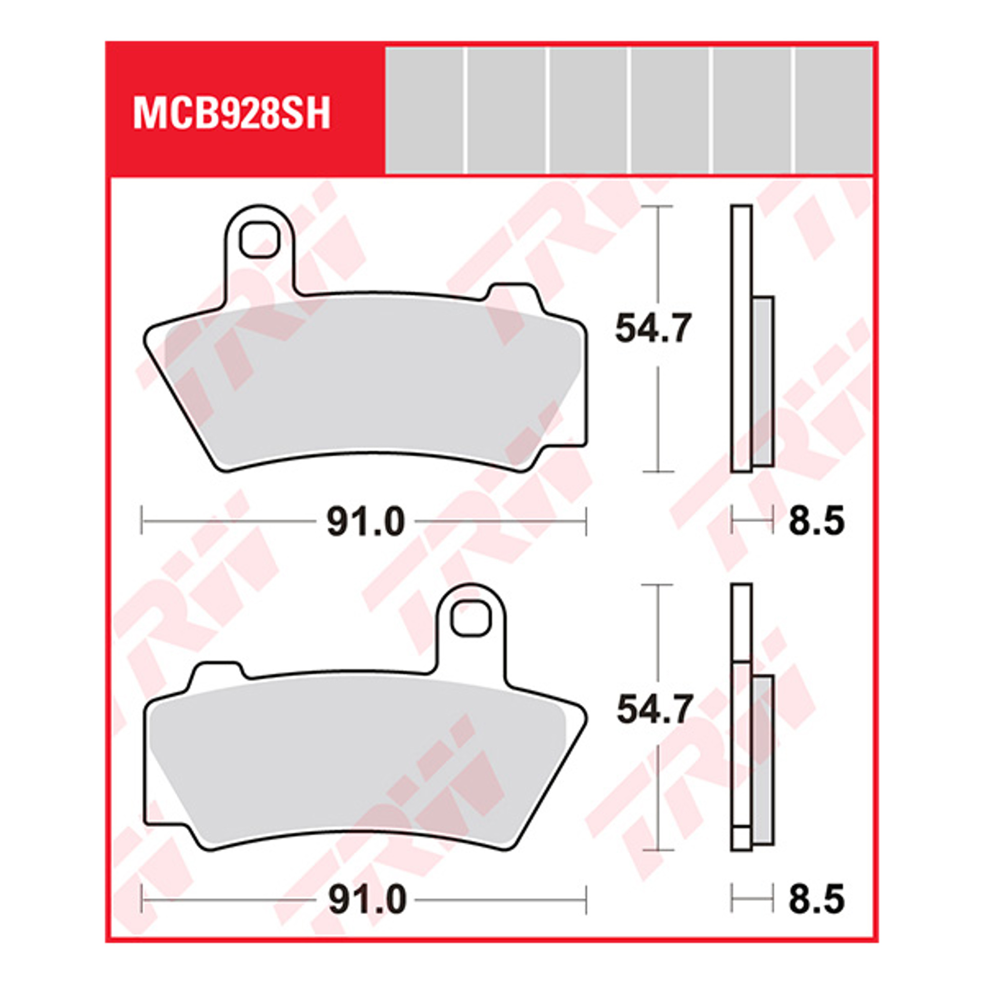 Trw Brake Pads And Shoes Mcb928sh.jpg