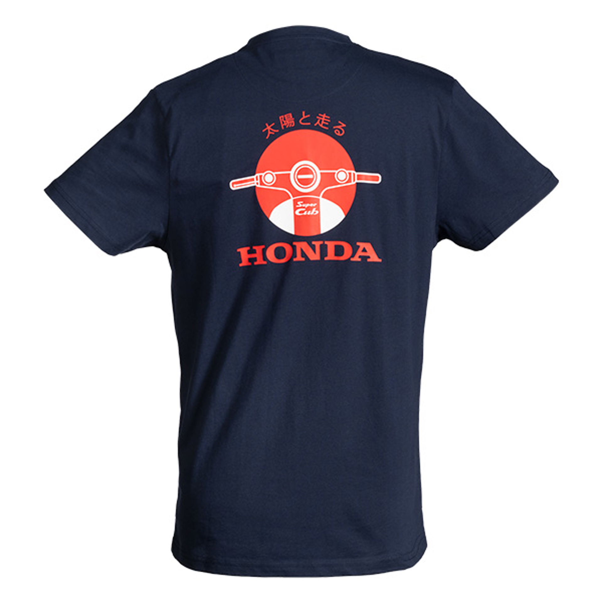 08AUD TEE 010A BACK HONDA TRIBUTE SUPERCUB TEE NAVY BLUE.jpg