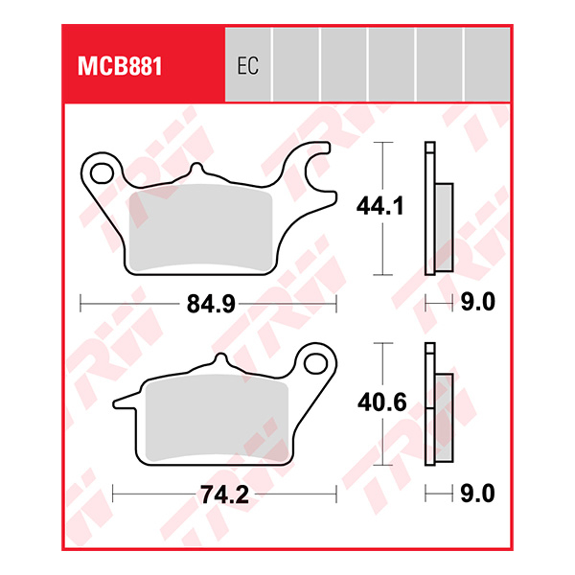 Trw Brake Pads And Shoes Mcb881ec.jpg