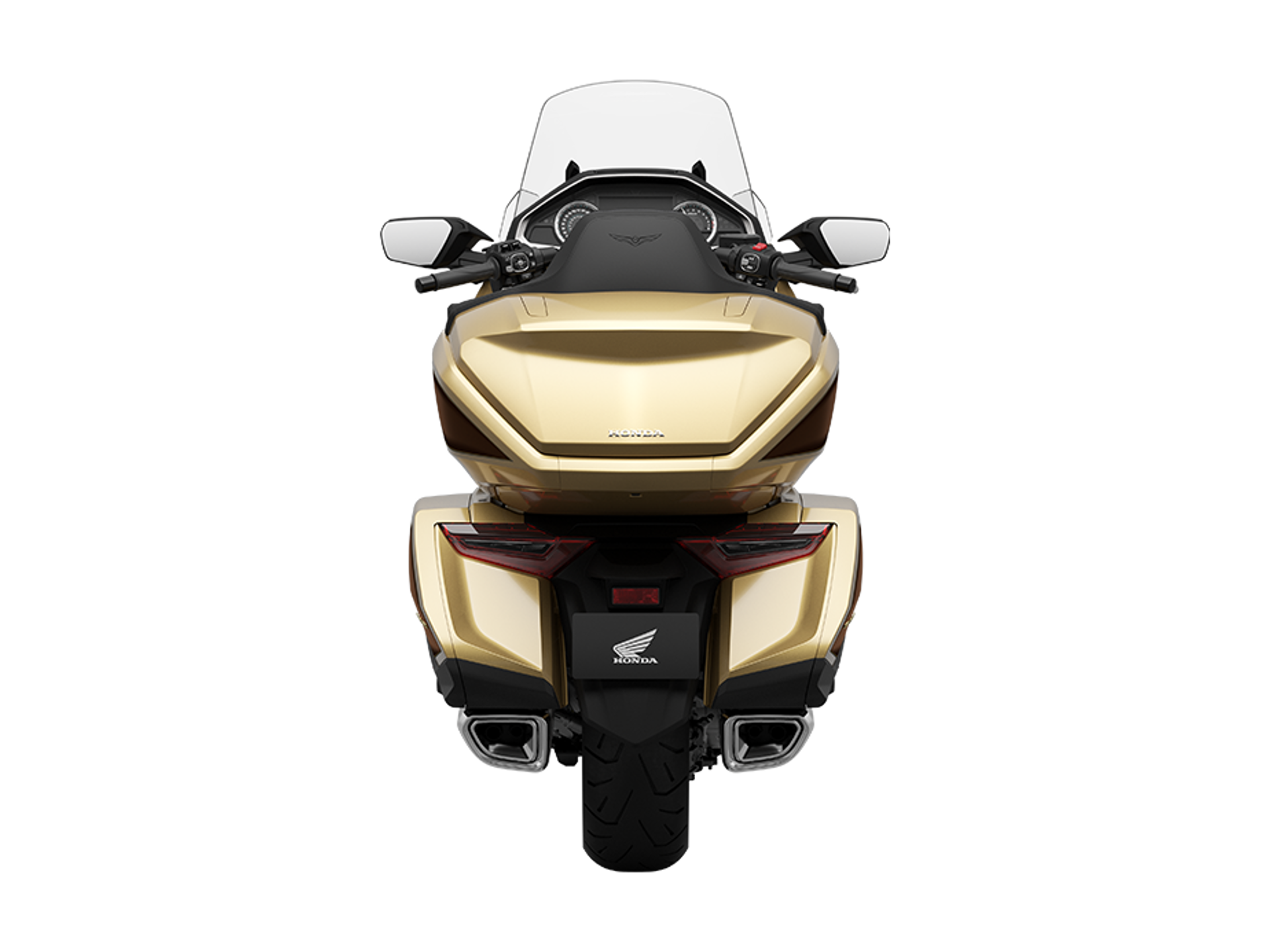 25YM GL1800 Gold Wing Tour 50Th Anniversary DCT Airbag YR387N Eternal Gold Rear With Tail Light Off.png