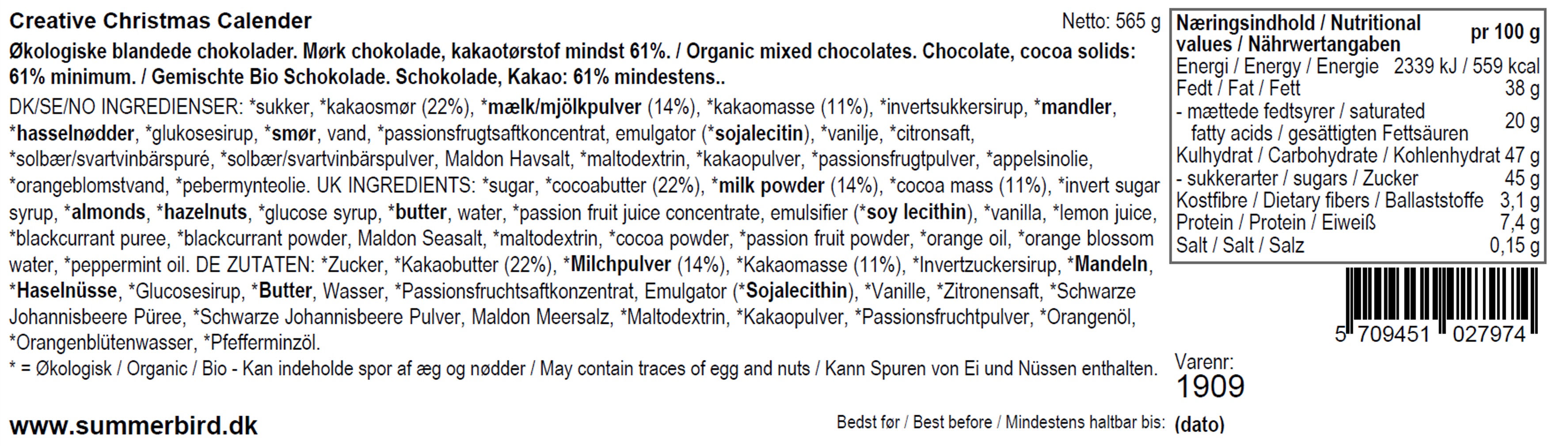 Se ingrediensene - Creative Christmas Calendar