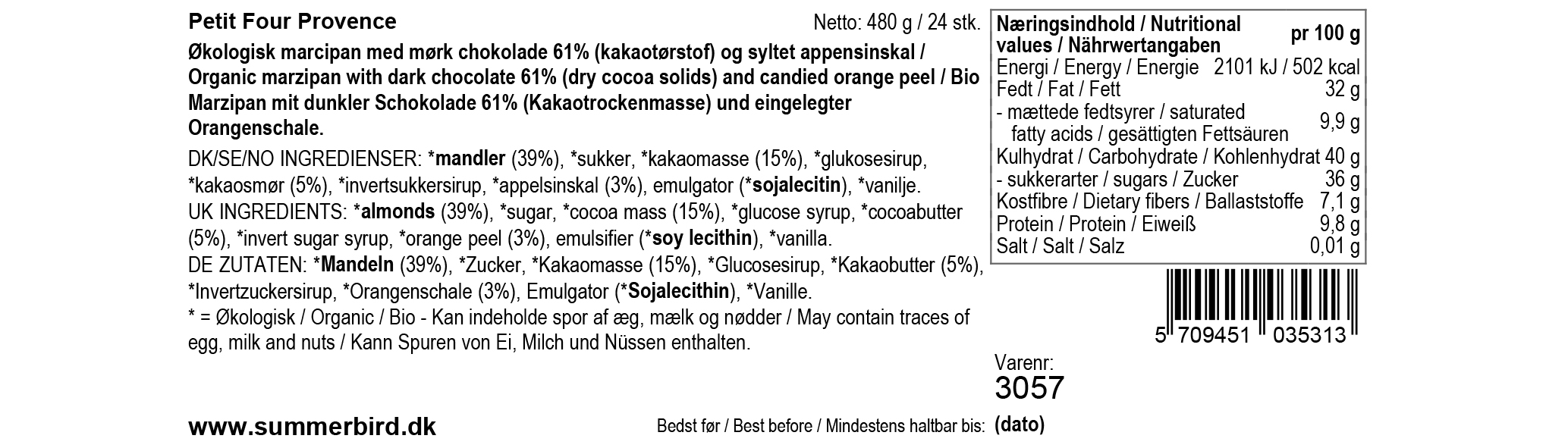 Se ingredienser - Provence