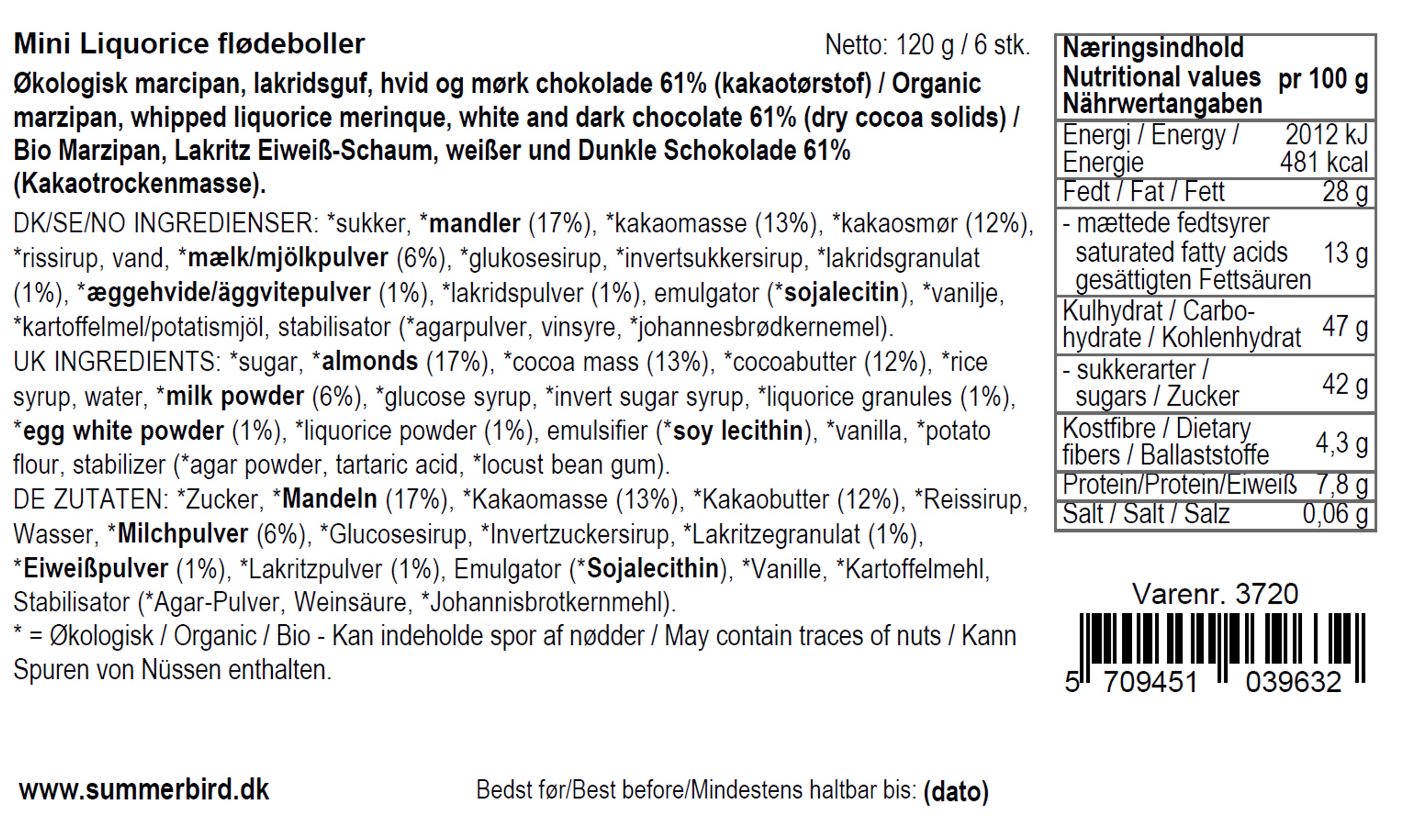 Se ingredienser - Mini Liquorice