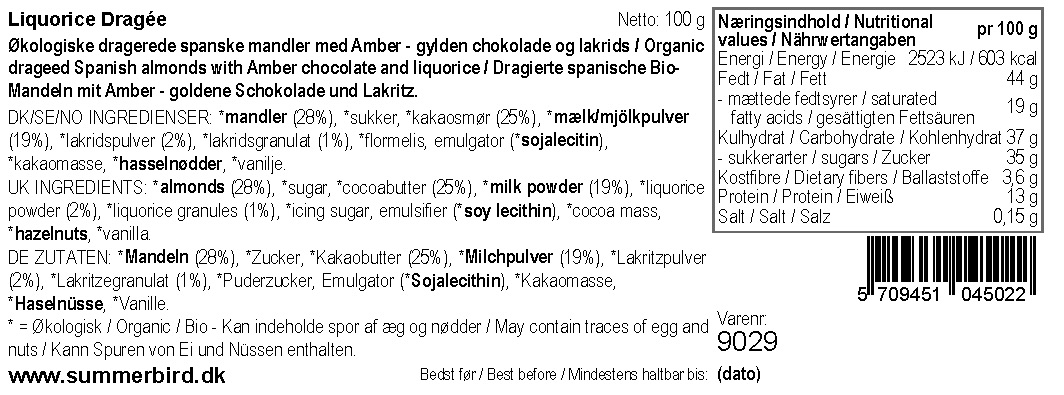 Se ingrediensene - Liquorice Dragée