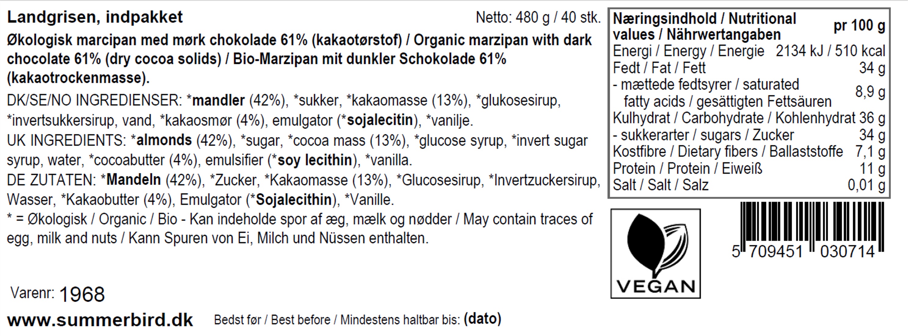 Se ingredienser - Landgrise