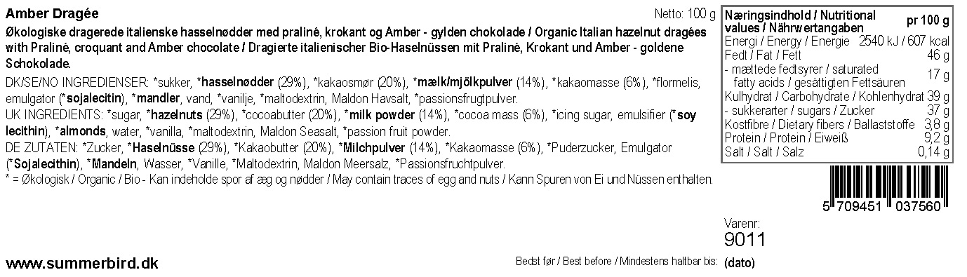 Se ingredienser - Amber Dragée