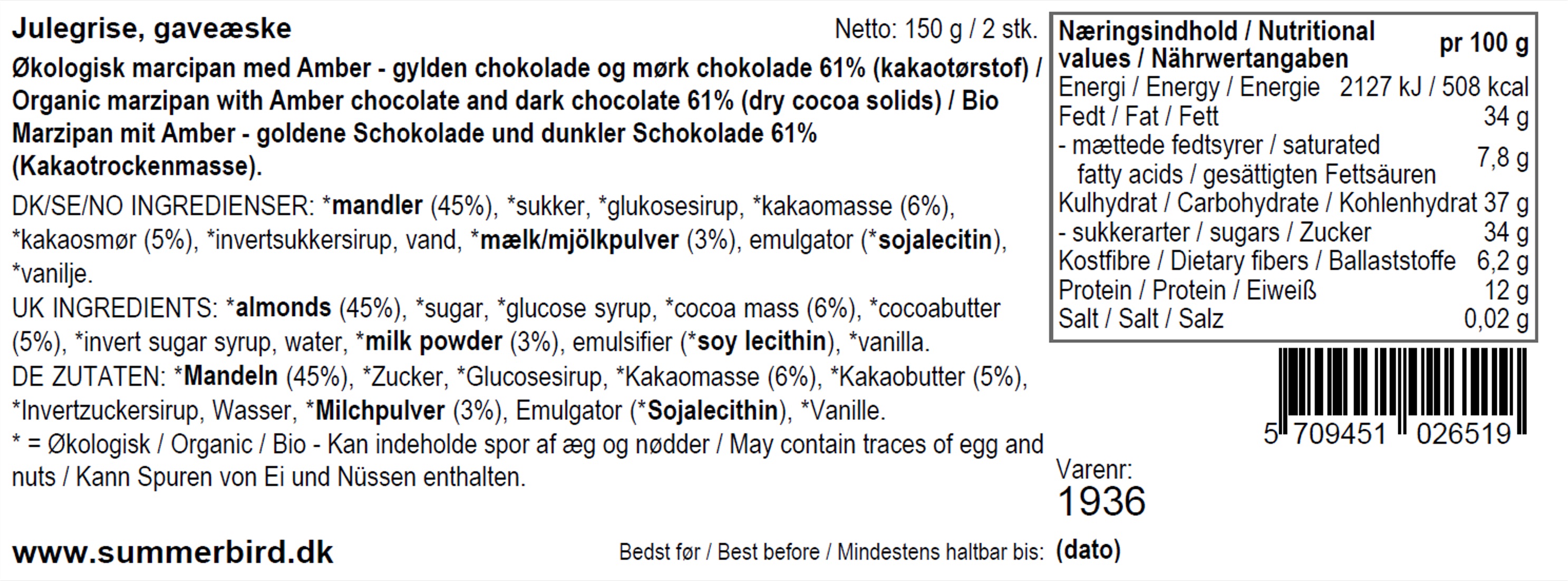 Se ingredienser - Julegrise